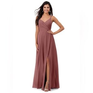 NWT Azazie Lennon Bridesmaid Dress in Desert Rose, Floor-Length - Never worn